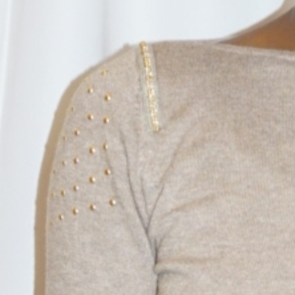 JS Millenium Taupe Long Sleeve Gold Accent - Picture 4 of 5